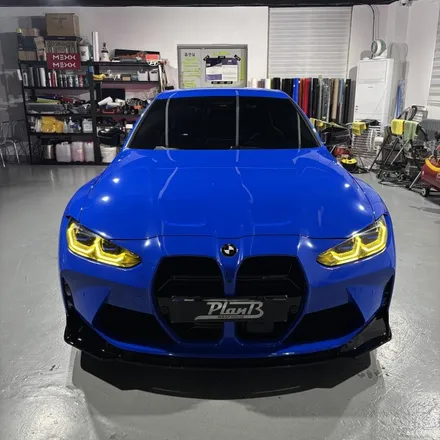 창원랩핑 - BMW M4(G82)전체랩핑+스포일러포인트랩핑 플랜비창원점/브라바도-마카롱잼스톤블루 경남마산랩핑 창원전체랩핑잘하는곳 랩핑맛집 M4랩핑 / 창원 팔용동