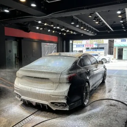 창원 자동차 랩핑 G803.3T G80 스포츠 제네시스 마그마 에디션 전체랩핑+파츠랩핑+홀로그램PPF 플랜비 고광택랩핑 (PlanB PET Gloss Orange) / 창원 팔용동