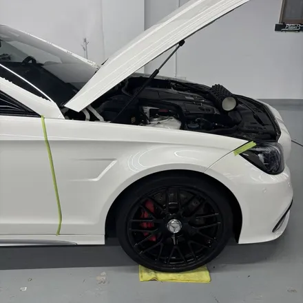 창원랩핑 메르세데스 벤츠 CLS 63AMG S 에이버리 사틴블랙 전체랩핑 경남랩핑 마산랩핑 진해랩핑 김해랩핑 / 창원 팔용동