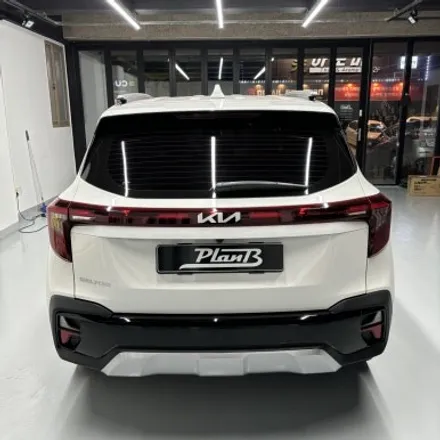 셀토스 크롬죽이기(크롬딜리트) & 도어캐치,사이드미러 블랙 포인트랩핑 / 창원 팔용동
