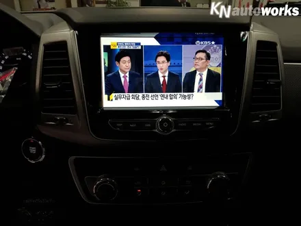 렉스턴스포츠 신차패키지 작업 (썬팅+블박+내비) / 천안 두정동