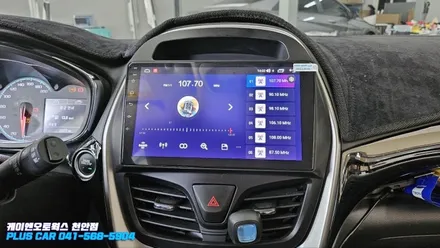 더 넥스트 스파크 경차 안드로이드 올인원 매립 시공 티맵 네비게이션 후기 / 천안 두정동