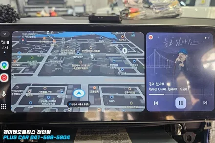 벤츠 ML350 12.3인치 와이드 모니터 안드로이드 올인원 장착 / 천안 두정동