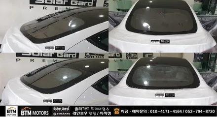 대구 테슬라  모델Y RWD 신차 썬팅 / 솔라가드 프리미엄 퀀텀 썬팅 전체 14% 시공 / 유막제거시공 + 부분PPF / 신차는 처음부터 멋스럽게 ~ / 대구 동구