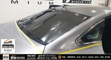 대구 수성구 시지 경산 주변 썬팅 잘하는곳 / SM6 레인보우 반반사 썬팅 V90 V70 조합으로 깔끔 재시공 / 열차단 성능도 올리고 새로워진 모습에 기분좋은 만족 ~! / 대구 동구