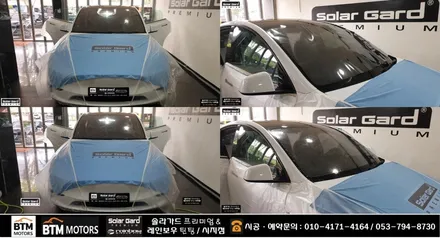 대구 테슬라  모델Y RWD 신차 썬팅 / 솔라가드 프리미엄 퀀텀 썬팅 전체 14% 시공 / 유막제거시공 + 부분PPF / 신차는 처음부터 멋스럽게 ~ / 대구 동구