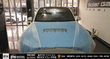 대구 테슬라 모델Y 썬팅 블랙박스 / 솔라가드 퀀텀 반사 썬팅 시공 / 샤오미 70mai 4K A810 블랙박스 장착 + 부분 PPF 서비스 시공 / 전문시공점 여기 GOOD ~! / 대구 동구