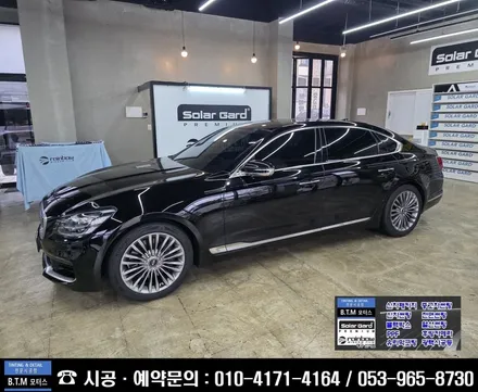 대구 동구 썬팅 블랙박스 / 기아 K9 중고차 측면썬팅 블랙박스 재시공으로 / 가성비 와 전문시공으로 기분 좋은 만족 / 여기 GOOD ~! / 대구 동구