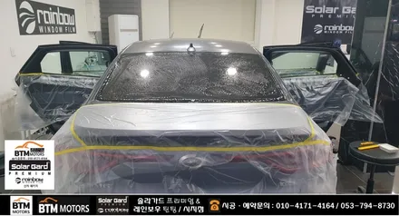 대구 수성구 시지 경산 주변 썬팅 잘하는곳 / SM6 레인보우 반반사 썬팅 V90 V70 조합으로 깔끔 재시공 / 열차단 성능도 올리고 새로워진 모습에 기분좋은 만족 ~! / 대구 동구