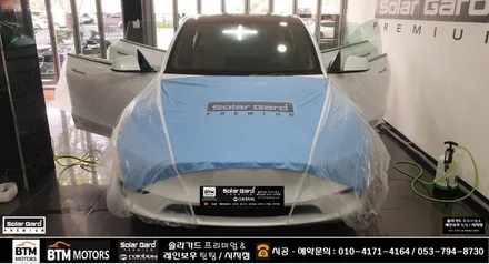 대구 테슬라  모델Y RWD 신차 썬팅 / 솔라가드 프리미엄 퀀텀 썬팅 전체 14% 시공 / 유막제거시공 + 부분PPF / 신차는 처음부터 멋스럽게 ~ / 대구 동구