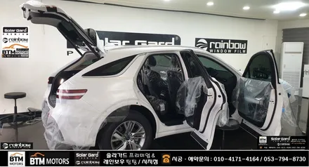 대구 신차썬팅 신차패키지 잘해드리는곳 / 제네시스 GV70 처음부터 멋스럽게 / 레인보우 대구 시지점에서 V90 썬팅 + 블랙박스  파인뷰 LXQ 500파워 + 부분 PPF 시공 / 대구 동구