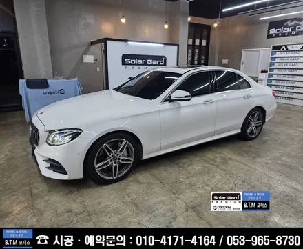 대구동구썬팅 전문시공점 / 벤츠 E300 (W213) 레인보우 프리미엄 LUCE vs 반사썬팅 재시공 + 아이나비 블랙박스 교체 시공 / 든든하게 멋스럽게 여기GOOD ~! / 대구 동구