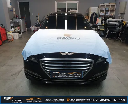 대구 동구 신서동 레이노 썬팅, 제네시스 G380 보라빛 기능잃은 썬팅을 벗고, 신차 기분으로 새롭게, 썬팅 잘하는곳 찾으신다면 여기 ~ ! / 대구 동구