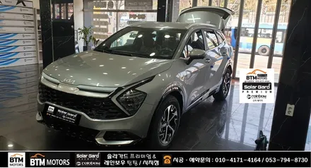 대구썬팅 경산썬팅 신차썬팅 신차패키지 / 스포티지 5세대 NQ5 / 대구 레인보우 썬팅 I90 black 시공 / 블랙박스 + 부분 PPF 시공 / 대구 동구