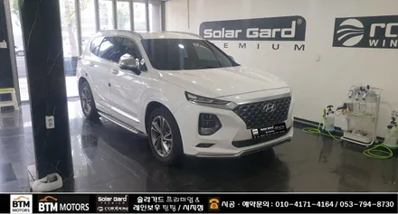 대구 경산 신차썬팅 신차패키지 썬팅 재시공 잘하는곳 / 레인보우 썬팅 I90 블랙으로 산타페(맥스크루즈) 깔끔 재시공 / 2023년 연말연시 예약썬팅 신차썬팅 할인 서비스 ~! / 대구 동구
