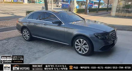 대구 경산 썬팅 잘하는곳 / 신차썬팅 중고차 썬팅 잘해드리는곳 / 벤츠 E300 열선 뽀글이 후면 기포 썬팅 재시공 / 믿고 찾아주시면 잘해드리는곳 BTM 모터스 / 대구 동구