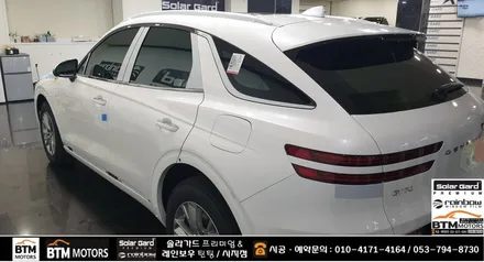 대구 신차썬팅 신차패키지 잘해드리는곳 / 제네시스 GV70 처음부터 멋스럽게 / 레인보우 대구 시지점에서 V90 썬팅 + 블랙박스  파인뷰 LXQ 500파워 + 부분 PPF 시공 / 대구 동구