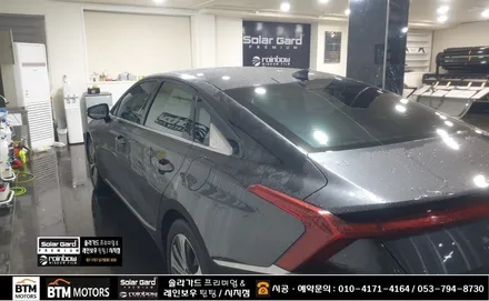 대구 수성구 경산 솔라가드 퀀텀 썬팅 전문 시공점 / 2024년 퀀텀 40% 할인 행사 / 기아자동차 K8 썬팅 재시공 + 유막제거 + 발수코팅 시공 최상급 기분좋은 만족 ~! / 대구 동구