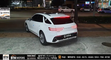 대구 신차썬팅 신차패키지 잘해드리는곳 / 제네시스 GV70 처음부터 멋스럽게 / 레인보우 대구 시지점에서 V90 썬팅 + 블랙박스  파인뷰 LXQ 500파워 + 부분 PPF 시공 / 대구 동구