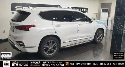 대구 경산 신차썬팅 신차패키지 썬팅 재시공 잘하는곳 / 레인보우 썬팅 I90 블랙으로 산타페(맥스크루즈) 깔끔 재시공 / 2023년 연말연시 예약썬팅 신차썬팅 할인 서비스 ~! / 대구 동구
