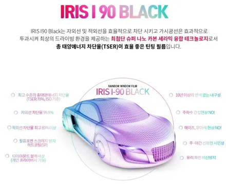 대구 경산 신차썬팅 신차패키지 썬팅 재시공 잘하는곳 / 레인보우 썬팅 I90 블랙으로 산타페(맥스크루즈) 깔끔 재시공 / 2023년 연말연시 예약썬팅 신차썬팅 할인 서비스 ~! / 대구 동구