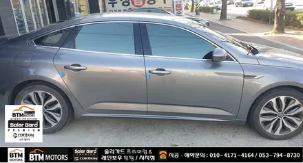 대구 수성구 시지 경산 주변 썬팅 잘하는곳 / SM6 레인보우 반반사 썬팅 V90 V70 조합으로 깔끔 재시공 / 열차단 성능도 올리고 새로워진 모습에 기분좋은 만족 ~! / 대구 동구