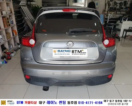 대구전면 열선썬팅 레이노썬팅 전문시공점 / 대구동구반야월 혁신도시 주변 썬팅 블랙박스 잘해주는곳 / 닛산 쥬크 후면 열선 재시공 / 타시든 자동차 새롭게 잘해주는곳 / 레이노동호점 / 대구 동구