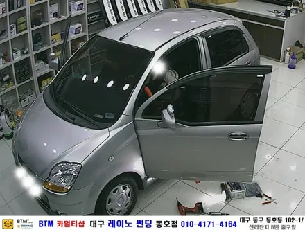 대구 동구 반야월 혁신도시 주변 썬팅 블랙박스/ 대우 마티즈 파인뷰 T35 블랙박스 장착/ BTM 카멀티샵/ 대구 레이노 썬팅 동호점 / 대구 동구