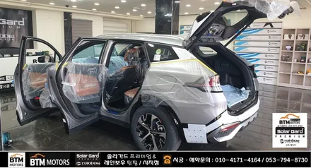 대구썬팅 경산썬팅 신차썬팅 신차패키지 / 스포티지 5세대 NQ5 / 대구 레인보우 썬팅 I90 black 시공 / 블랙박스 + 부분 PPF 시공 / 대구 동구