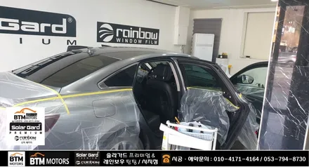 대구 수성구 시지 경산 주변 썬팅 잘하는곳 / SM6 레인보우 반반사 썬팅 V90 V70 조합으로 깔끔 재시공 / 열차단 성능도 올리고 새로워진 모습에 기분좋은 만족 ~! / 대구 동구