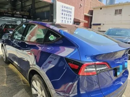 부산 신차패키지 맛집 테슬라Y 3M크리스탈썬팅틴팅시공