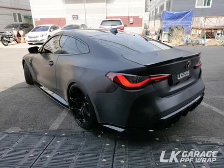 BMW M4 G82 컴페티션 3M 브러쉬드 블랙 메탈릭 전체랩핑, 하남 자동차 랩핑 LK게러지 / 하남, 미사