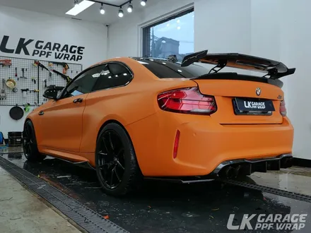 무광랩핑의 장단점, BMW M2 무광오렌지 전체랩핑 / 하남 신장동