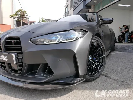 BMW M4 G82 컴페티션 3M 브러쉬드 블랙 메탈릭 전체랩핑, 하남 자동차 랩핑 LK게러지 / 하남, 미사