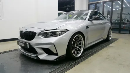 BMW M2 에이버리 메탈릭실버 전체랩핑, 하남랩핑 LK게러지 / 하남, 미사