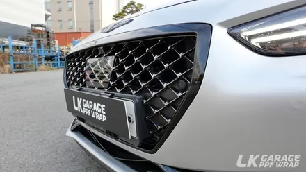 제네시스 G70 3M 사틴 알루미늄 화이트 (사틴실버) 전체랩핑 / 하남, 미사