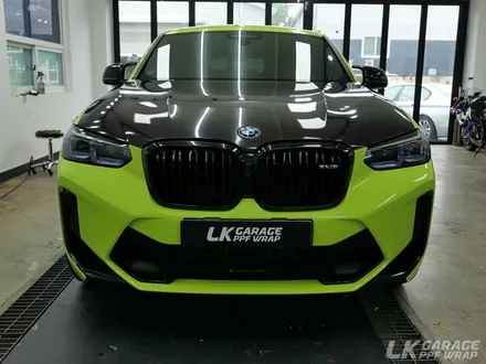 BMW X4M 시그니처 컬러(상파울루 옐로우) 라임그린 전체랩핑 / 하남, 미사