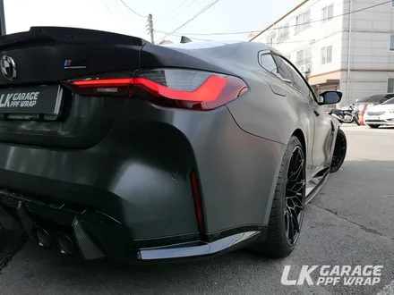 BMW M4 G82 컴페티션 3M 브러쉬드 블랙 메탈릭 전체랩핑, 하남 자동차 랩핑 LK게러지 / 하남, 미사