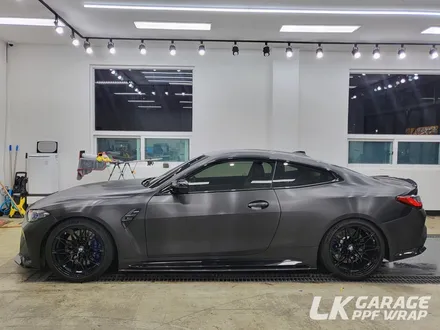 BMW M4 G82 컴페티션 3M 브러쉬드 블랙 메탈릭 전체랩핑, 하남 자동차 랩핑 LK게러지 / 하남, 미사