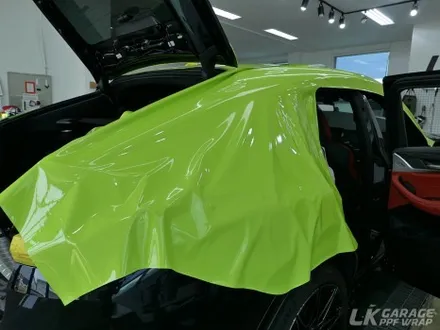 BMW X4M 시그니처 컬러(상파울루 옐로우) 라임그린 전체랩핑 / 하남, 미사