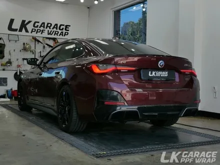 자동차 랩핑 소요시간은? BMW i4 M50 사틴블랙 전체랩핑 / 하남 신장동