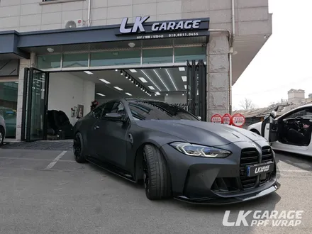 BMW M4 G82 컴페티션 3M 브러쉬드 블랙 메탈릭 전체랩핑, 하남 자동차 랩핑 LK게러지 / 하남, 미사