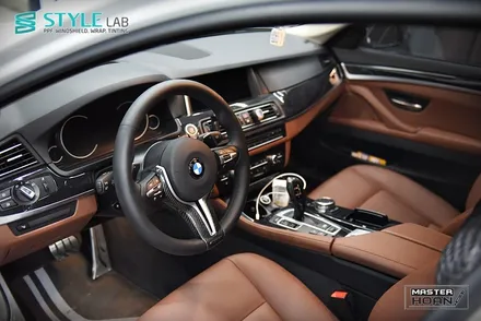 [스타일랩 하남점] BMW 520d F10 모델. 인기가 가장 좋은 카본블랙으로 실내랩핑 하기 / 분당, 잠실, 판교 랩핑 전문 / 하남시 초일동