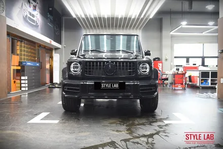 벤츠 G63 AMG G바겐 PPF 전체시공과 전면유리 보호필름 다이노플렉스 시공. 사이드스텝 & 스페어 커버 크롬죽이기 블랙 PPF / 하남PPF 하남신차패키지 스타일랩 / 하남, 송파, 강동, 경기광주