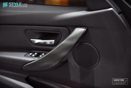 [스타일랩 하남점] BMW F30 320d : 3M 카본 블랙 실내랩핑 시공. 우드 분위기를 바꿔보자! 하남, 미사강변도시 랩핑 / 하남시 초일동