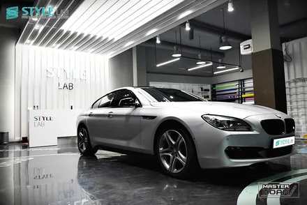 BMW 640d 그란쿠페(F12) 3M 1080 사틴 화이트알루미늄 전체랩핑, 실내랩핑, 몰딩랩핑 + 하남랩핑 + 미사강변도시랩핑 + 스타일랩 / 하남시 초일동