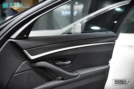 BMW 528i F10 실내랩핑 3M 1080 시리즈 카본 블랙+하남랩핑+미사강변도시랩핑+스타일랩 / 하남시 초일동