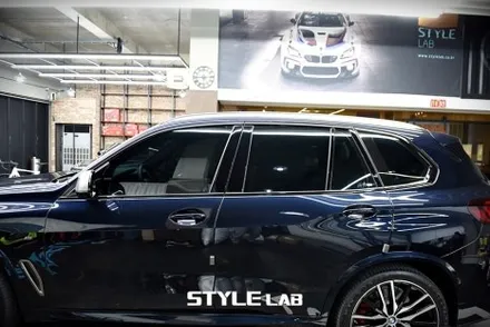 BMW X5 윈도우몰딩 크롬죽이기 랩핑 / 엠블럼 교체 / 하남 스타일랩 / 하남시 초일동