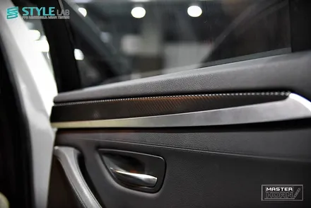 BMW 528i F10 실내랩핑 3M 1080 시리즈 카본 블랙+하남랩핑+미사강변도시랩핑+스타일랩 / 하남시 초일동