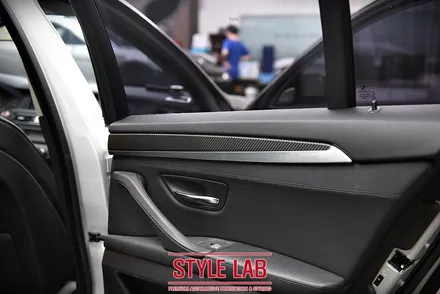 BMW 528i 3M 카본블랙 실내랩핑 시공 - 스타일랩(STYLE LAB) / 하남 실내랩핍, 강남 실내랩핑, 송파, 잠실 실내랩핑 / 하남시 초일동